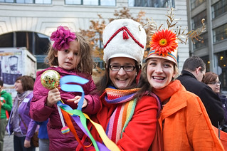 Three Colorful Ladies  Rainbow Parade NewYork_CM