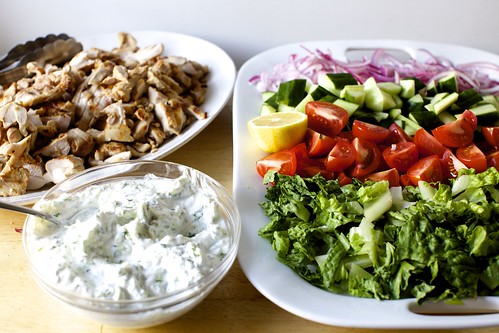 chicken gyro salad