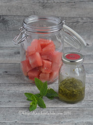 Watermelon with Fresh Mint and Lime Syrup (2)