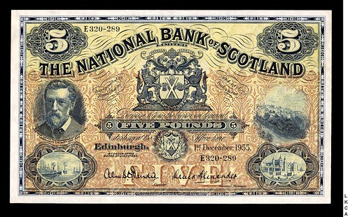 Lot 4242 Scotland 259d 5 Pounds 1.12.1955