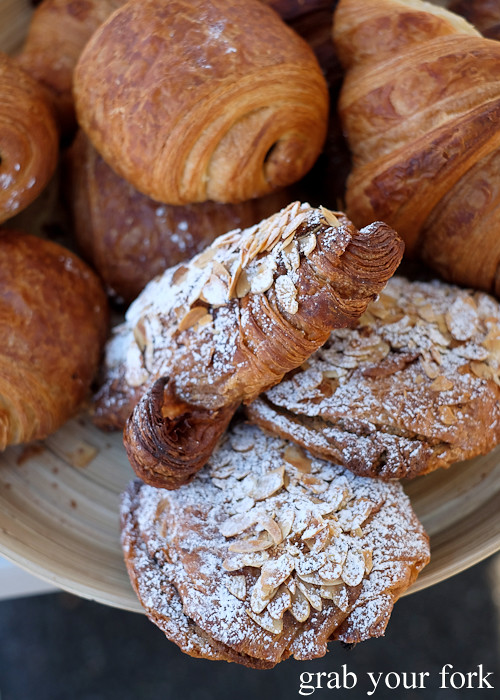 Almond croissants by Brickfields at the Canterbury Foodies and Farmers Market, Sydney