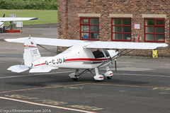 G-CJDA - 2016 Red Aviation built Comco Ikarus C42 FB80, new Barton resident with Mainair Flying School