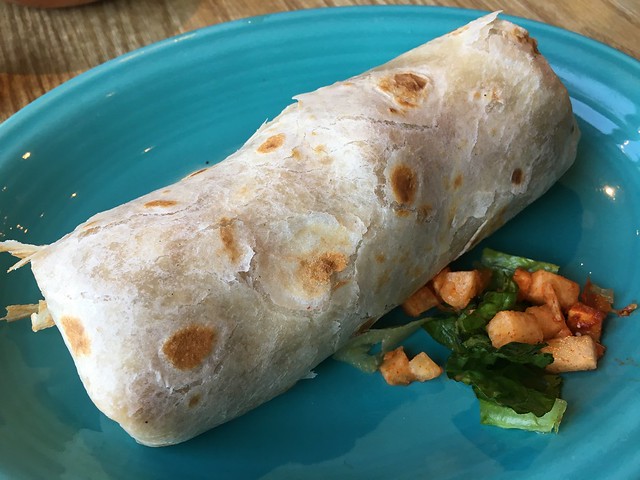 Chicken adobo burrito - Papalote Mexican Grill