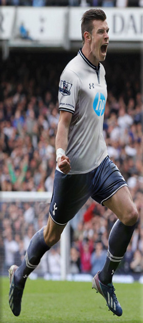 picture of Gareth Bale Spurs 2007 to 2013