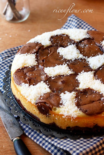  checkerboard coconut cheesecake brownie recipe 