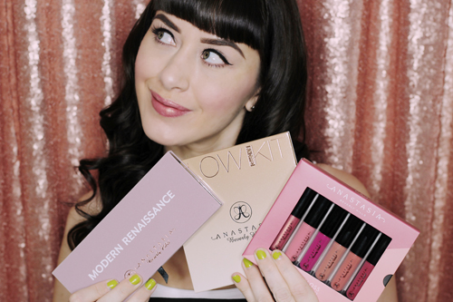 Anastasia Beverly HIlls Sundipped Glow Kit Modern Renaissance Palette Mini Lip Gloss Kit
