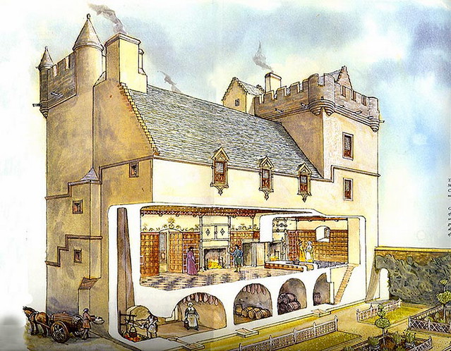 Carnasserie castle cutaway