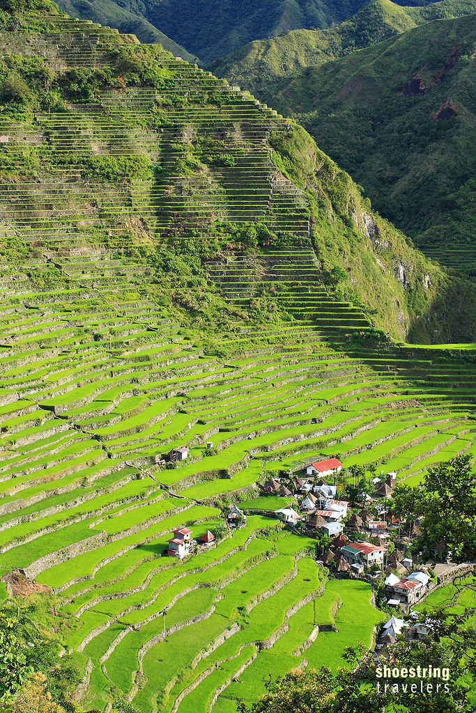 the Batad Rice Terraces viewed from the village