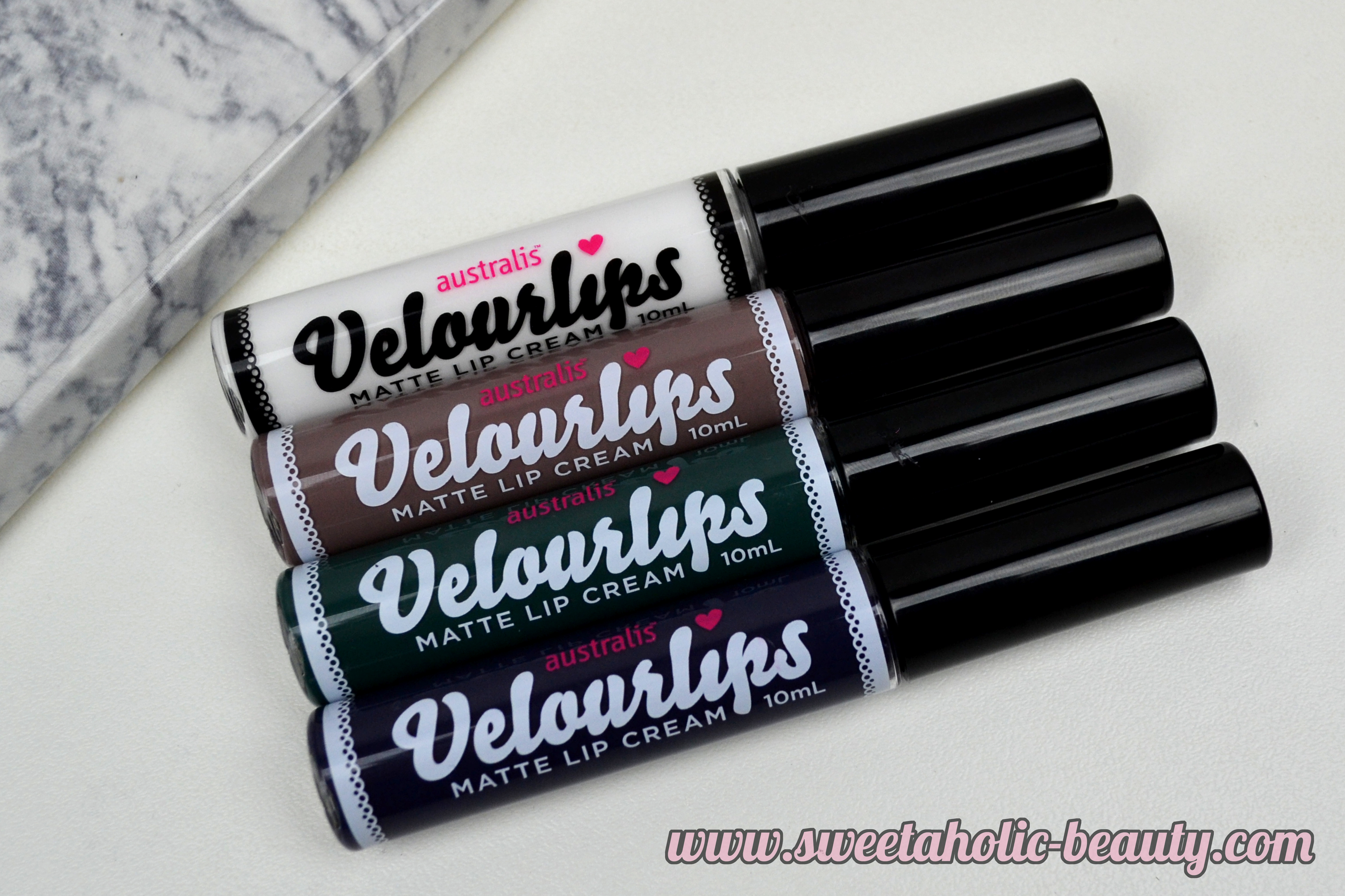 Australis Cosmetics AC Gems Limited Edition Velourlips Collection Review & Swatches - Sweetaholic Beauty