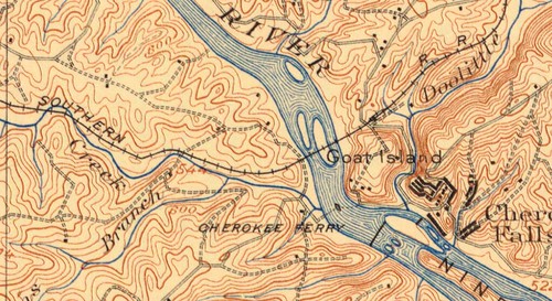 1909 Gaffney Quad - Cherokee Falls