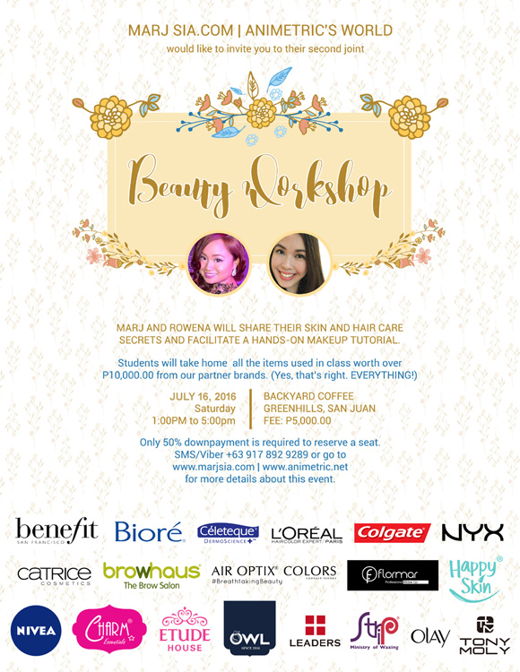 Marj and Ro Beauty Workshop