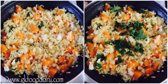 Sweet Potato Poha Recipe for Babies, Toddlers and Kids - step 4