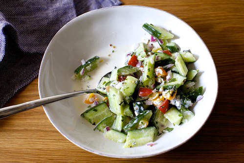 cucumber yogurt raita salad