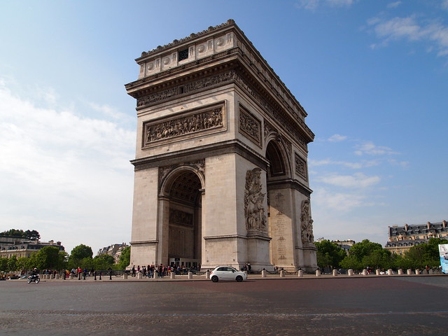 P5281795 エトワール凱旋門(アルク･ドゥ･トリヨーンフ･ドゥ･レトワール/Arc de triomphe de l'Étoile) パリ フランス paris france