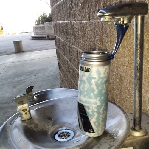 Handy dandy water spigot on the drinking fountain  #ucsc #rer #rideeveryroad