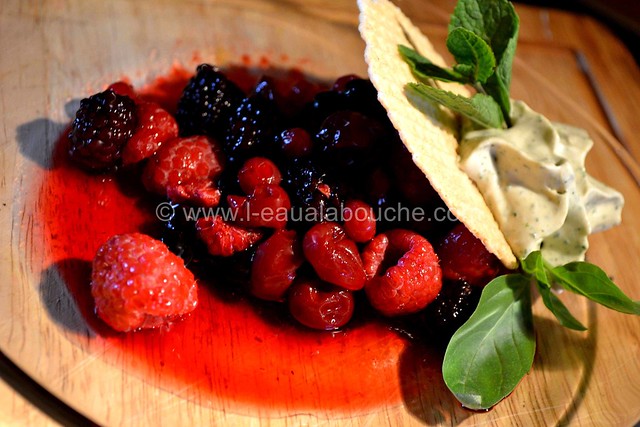Fruits Rouges & Jus avec Crème de Basilic Menthe © Ana Luthi Tous droits réservés 11