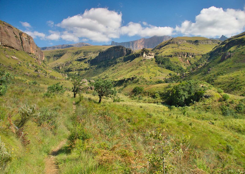 Drakensberg: Intrincadas formas de Cathedral Peak - Por el norte de SUDÁFRICA. Montañas, playas, fauna y sus gentes (11)