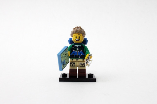 LEGO NEW GREEN MINIFIGURE TORSO TRAIL HIKER PIECE ZIPPER JACKET BACKPACK PATTERN