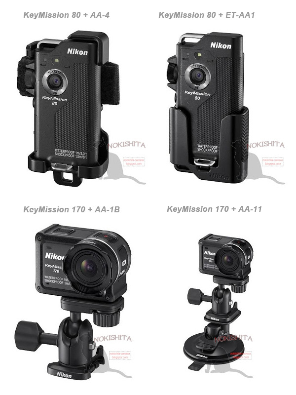 ニコン アクションカメラ KeyMission 80 と KeyMission 170 リーク画像 デジカメライフ