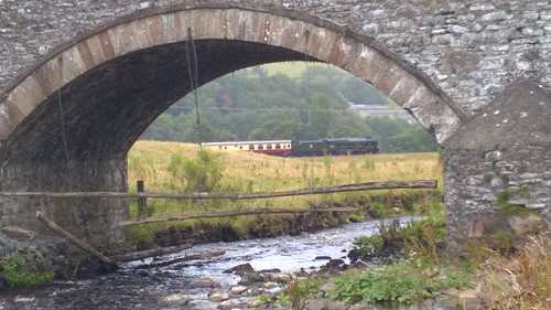 Steam train on Borders Rail line