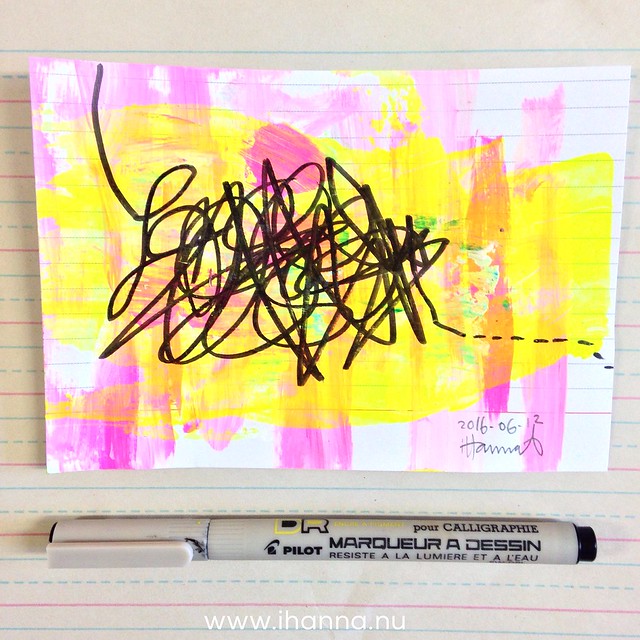 Index Card Angry Doodle by @ihanna #icad