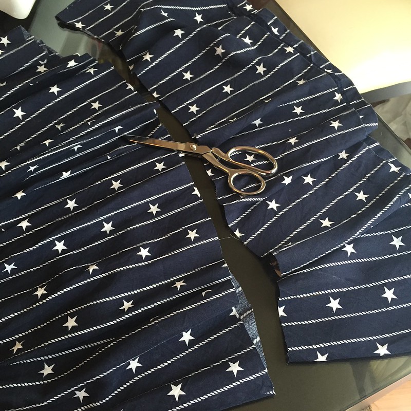 Stars and Stripes Skirt - In Progress