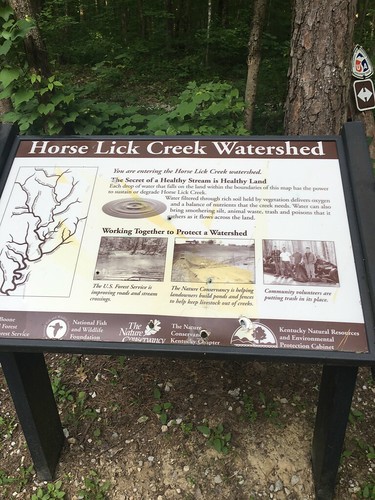Horse Lick Creek sign