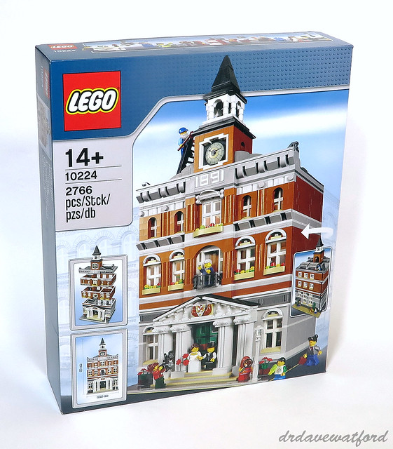 Custom Creator Town Hall Lego CompItible 10224 Manual Instruction 