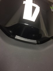 Rubber added to seat cowl