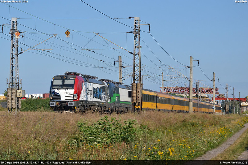 EP Cargo 193-823+ELL 193-227 RJ1003 Nová Ves u Kolína 15-08-16