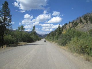 on our way to Custer ghost town in Idaho