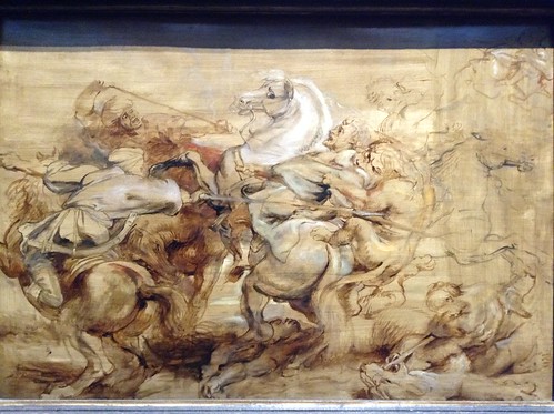 A Lion Hunt  about 1614-15, Peter Paul Rubens,Room 29