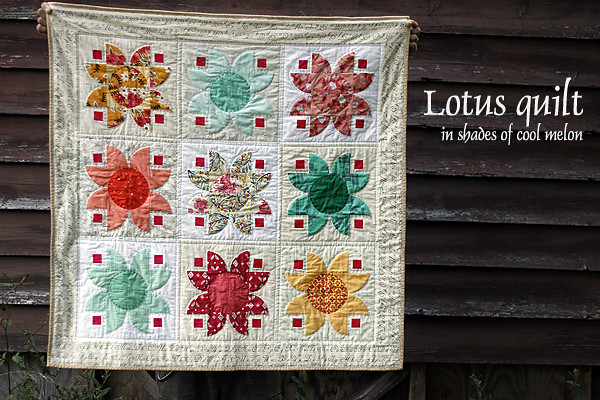 finished Lotus quilt