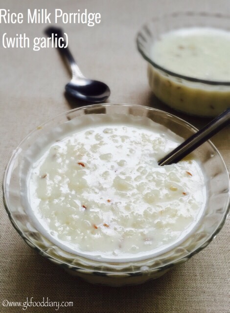 Rice Milk Porridge Recipe for Toddlers and Kids3