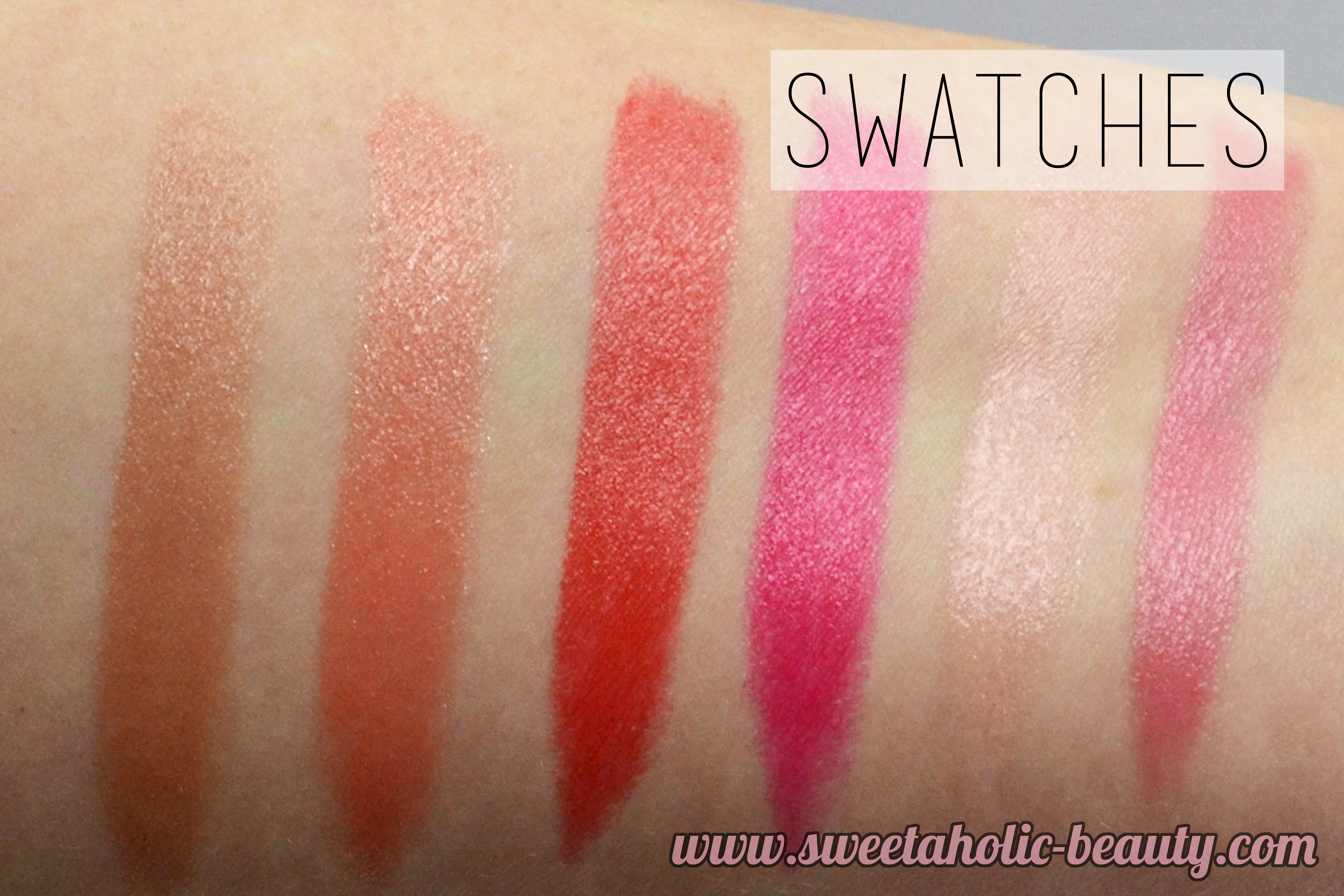 Rimmel London Moisture Renew Sheer and Shine Lipstick Collection Review & Swatches - Sweetaholic Beauty