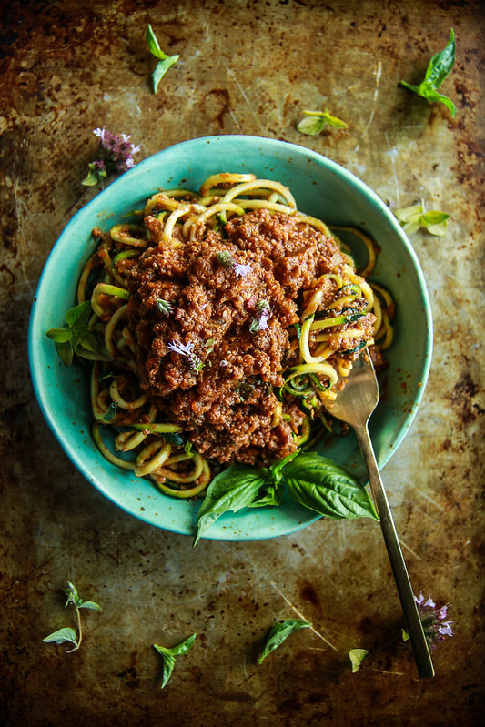 The Best Bolognese with Zoodles from HeatherChristo.com
