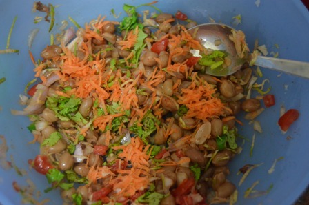 carrot and coriander leaves