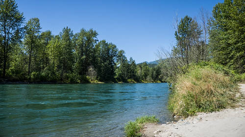 Skagit River and Baker River Confluence-002