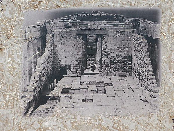 vieille photo de l'Acropole