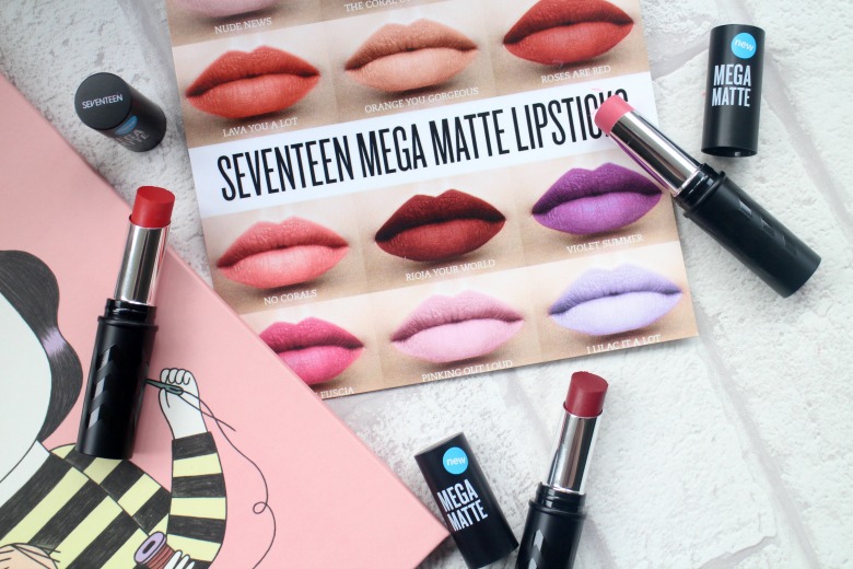 Seventeen Mega Matte Lipsticks 