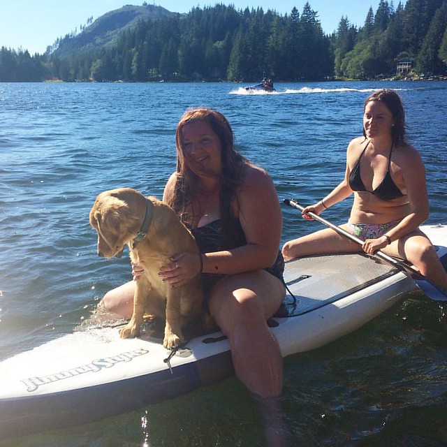 I wish my dogs would get on a paddle board! 💦