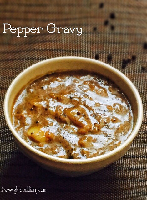 Pepper Gravy Recipe for Toddlers and Kids3