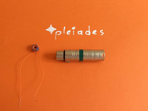 Pleiades colored in line passive EQ filter for compensating bass increase at close microphone distance