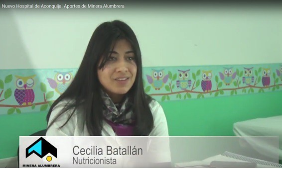 Cecilia Batallán Nutricionista Nuevo Hospital de Aconquija