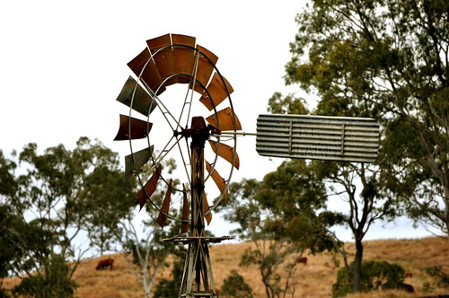 10 foot IBC Geared Simplex windmill; Colinton, Queensland