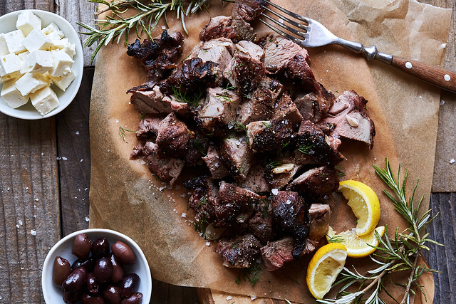 Grilled Greek-Style Leg of Lamb