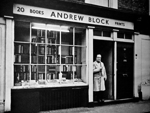 Bookseller Andrew Block of Barter St, established 1911