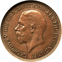 1933 George V Penny obverse