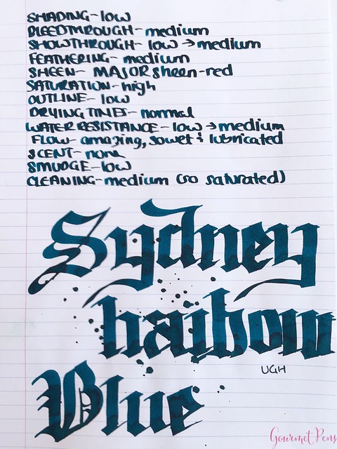 Ink Shot Review Blackstone Sydney Harbour Blue @AndersonPens 5