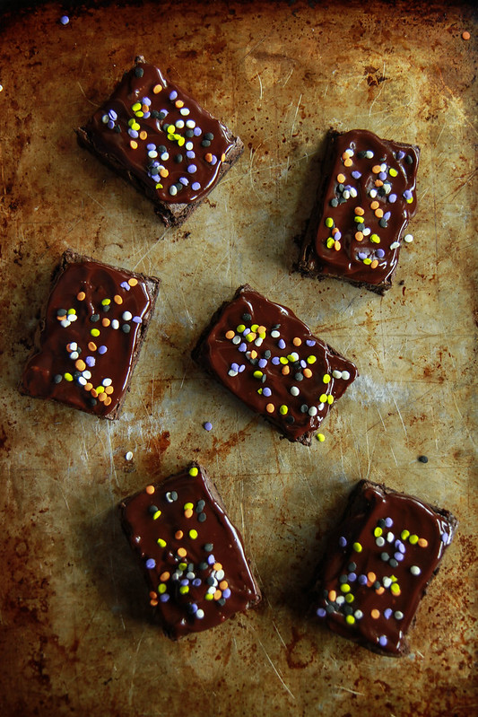 Chocolate Pumpkin Fudge Brownies- Gluten Free and Vegan from HeatherChristo.com
